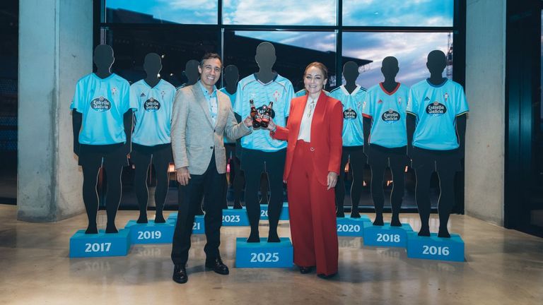El Celta y Estrella Galicia renuevan un patrocinio que ya supera los tres lustros