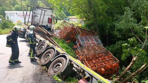 Accidente de un camin