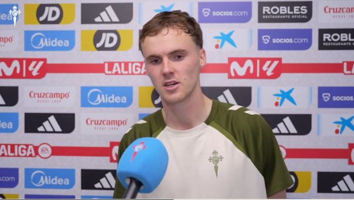 Williot Swedberg, tras el partido de este lunes entre Celta y Sevilla.