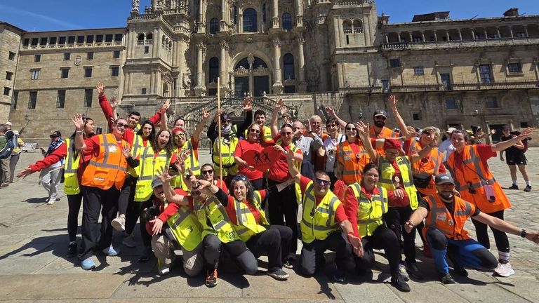 Una Pontevedrada de récord: 426 caminantes llegaron a Santiago