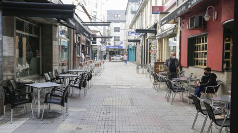Ambiente de terrazas en Verín