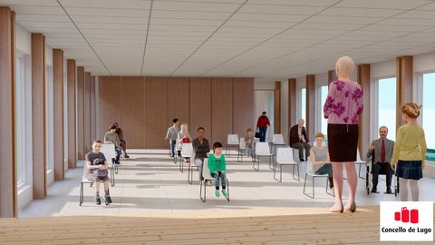 Así será el nuevo centro social de Aquilino Iglesias, que se construirá sobre todo con madera