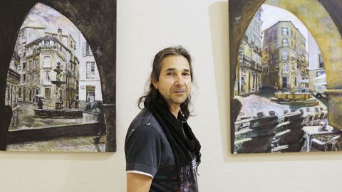 El artista Romar expone en Espazo Xove de Ourense