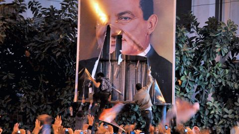 Cada de Mubarak en el 2011