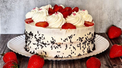 Tarta de fresas y nata de La Gobeta, por Carla Rodrguez