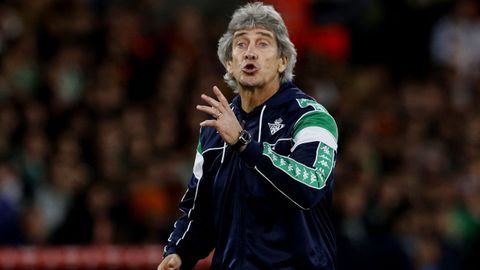 El entrenador del Betis, Manuel Pellegrini