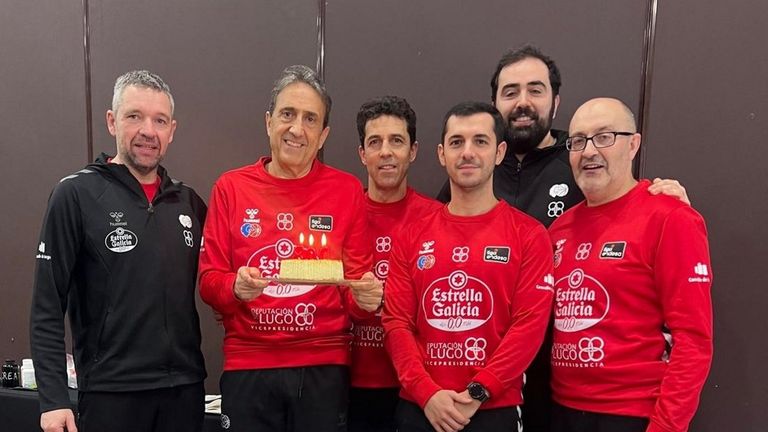 Así es el equipo técnico del Río Breogán a ojos de Luis Casimiro: «Somos una piña»