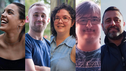 Joana, Iván, Sonia, David Javier y Adolfo son pacientes de síndrome de Tourette.