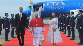 En directo: Le�n XIV llega a Espa�a�en su primer gran viaje a un pa�s europeo