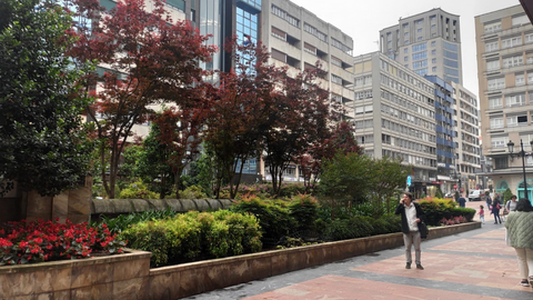 Plaza Longoria Carbajal, en Oviedo