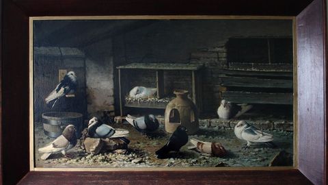 CUADRO ''PALOMAR'' PINTADO POR RUIZ BLASCO, PADRE DE PABLO PICASSO.