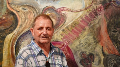Joaqun Moldes presenta su exposicin Ms All en el Museo do Mar de Vigo.