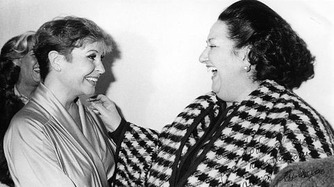 Montserrat Caball y Lina Morgan 