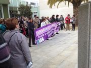 Concentraci�n de repulsa en Foz por el asesinato de Elena Rodr�guez