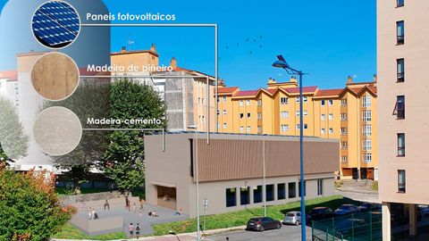 Así será el nuevo centro social de Aquilino Iglesias, que se construirá sobre todo con madera