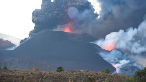 Volcán de Cumbre Vieja, en La Palma