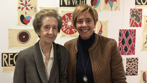 Margarita Salas con Marisol Soengas, la autora del artículo