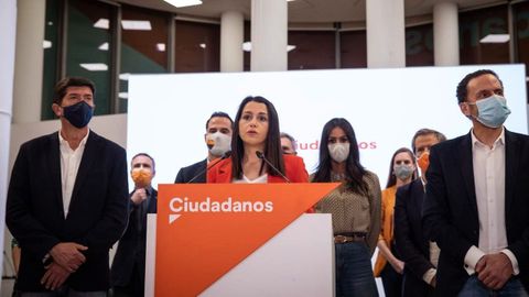 Arrimadas comparece tras la reunión de la Ejecutiva de Ciudadanos