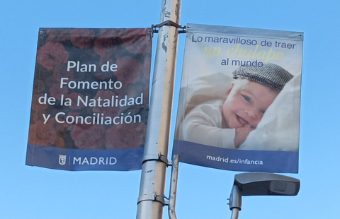 Campaa del plan de fomento de la natalidad y la conciliacin en Madrid