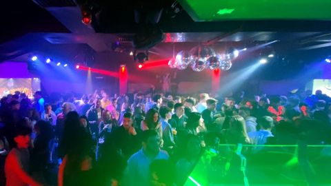 La discoteca Futura, en Ribadeo, durante su reapertura el pasado diciembre