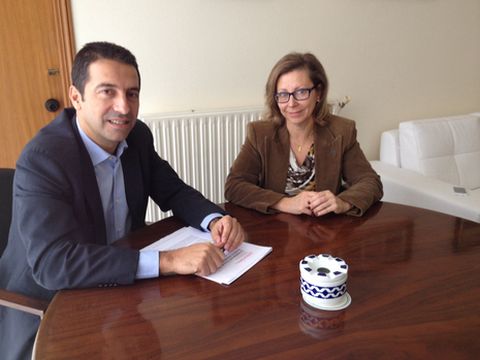 El regidor cervense y la edila Begoña Alonso, hoy en rueda de prensa