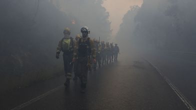 El incendio en Trabada se inició en la tarde de este jueves