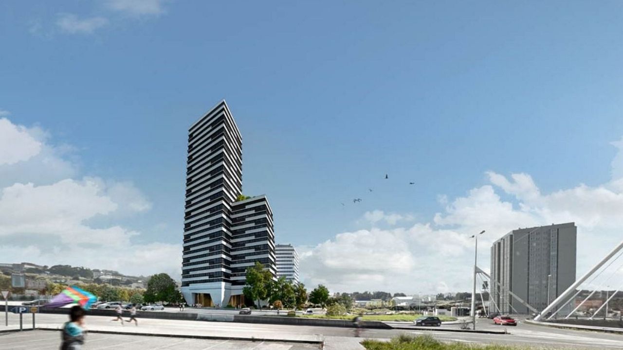 Varios proyectos urbanísticos coinciden en el Alto de Perillo.Imagen de archivo de la facultad de Medicina de la USC, la única gallega