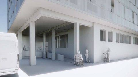 Imagen de cómo quedará por fuera el nuevo centro de salud
