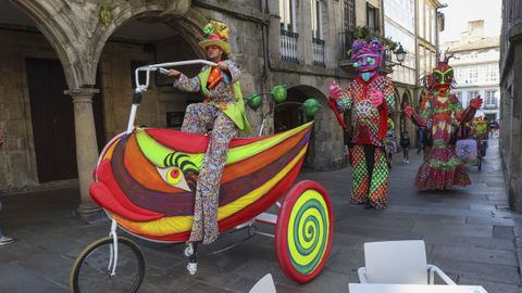 Pasacalles en la pasada edición del festival Galicreques, en Santiago.