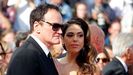 El cineasta estadounidense Quentin Tarantino y su esposa, la cantante israelí Daniella Pick 