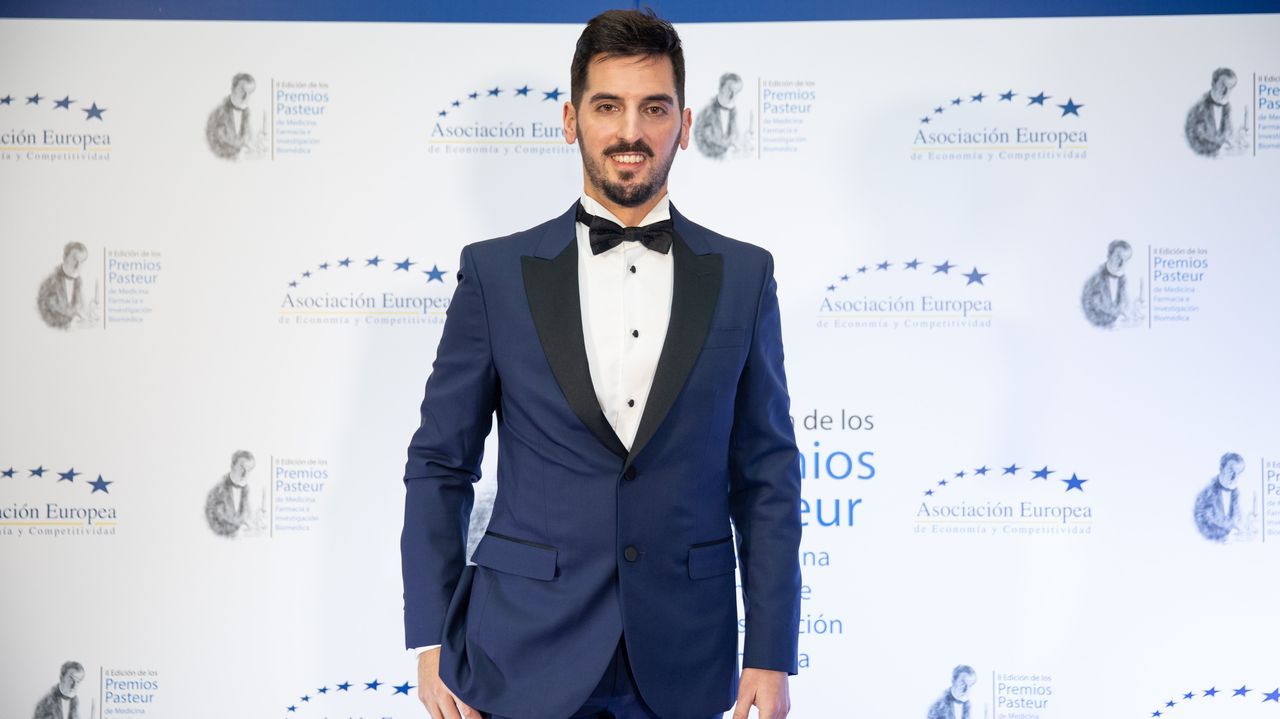 El sarriano Adrin Gallego en la gala de los Premios Pasteur en Madrid