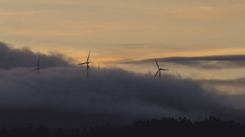 Parque e�lico do Corz�n, en Negreira