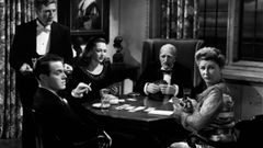 Fotograma de la adaptacin cinematogrfica de la novela de Agatha Christie Diez negritos que realiz Ren Clair en 1945.