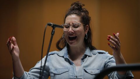 ENSAYO DE LA CANTAORA MARINA HEREDIA EN EL PALACIO DE LA ÓPERA.