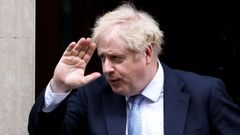 Boris Johnson, saliendo de Downing Street