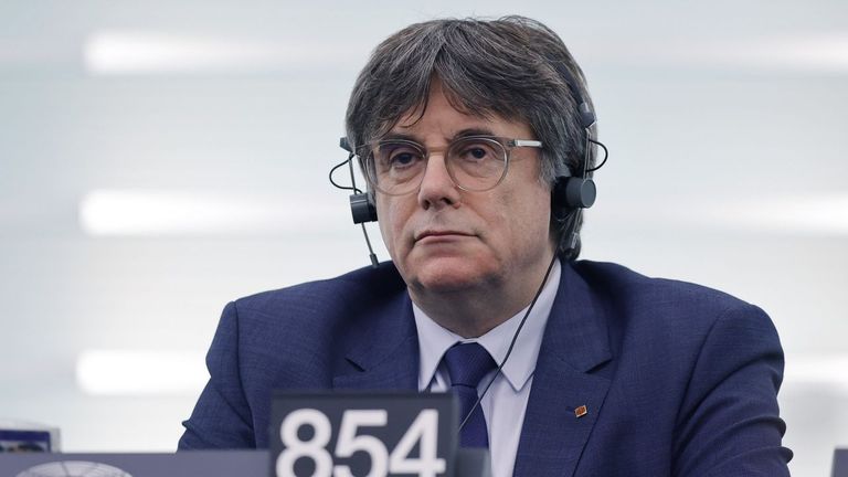 El eurodiputado y expresidente de la Generalitat, Carles Puigdemont.