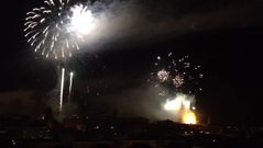 Los fuegos del Ap�stol vistos desde Monte P�o