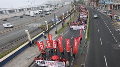 Las imgenes de las manifestaciones del Da del Trabajo en Galicia