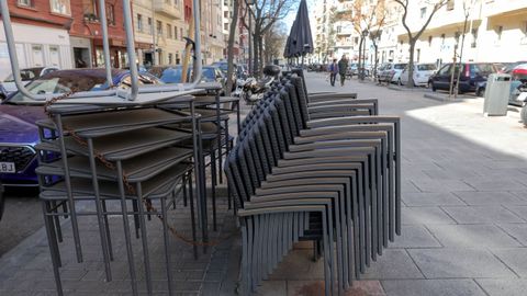 Terrazas clausuradas en Madrid