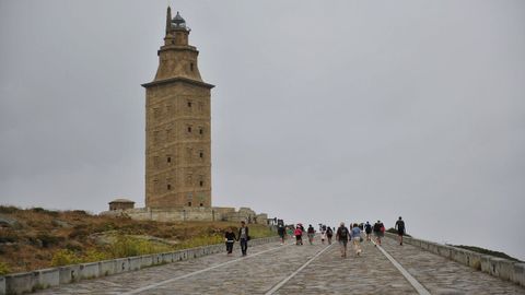 La torre de Hrcules en una imagen de archivo