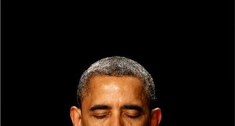 El rostro de Obama, en el 2007 y el de ahora.