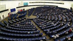 El parlamento europeo, ubicado en Estrasburgo (Francia)