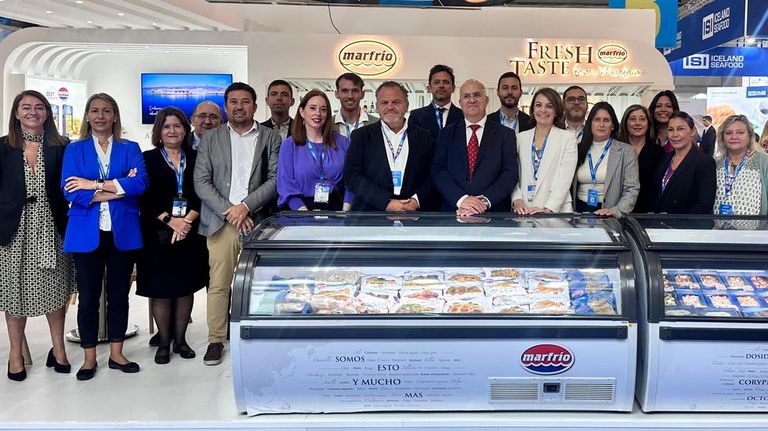 Marfrío presenta su anilla vegana crujiente y los buñuelos de algas en la feria Seafood