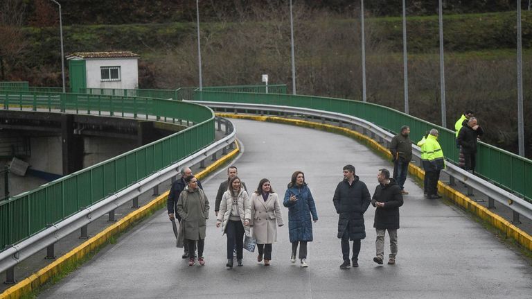 Augas de Galicia controla en la presa del Umia caudales que no se daban desde hace veinte años