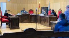 El acusado, durante la vista celebrada este jueves en Ourense, y en la que hubo un desencuentro entre el fiscal y la abogada defensora