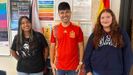 De izquierda a derecha, Camila Espinosa, Rubn Nez y Emmie Margetts