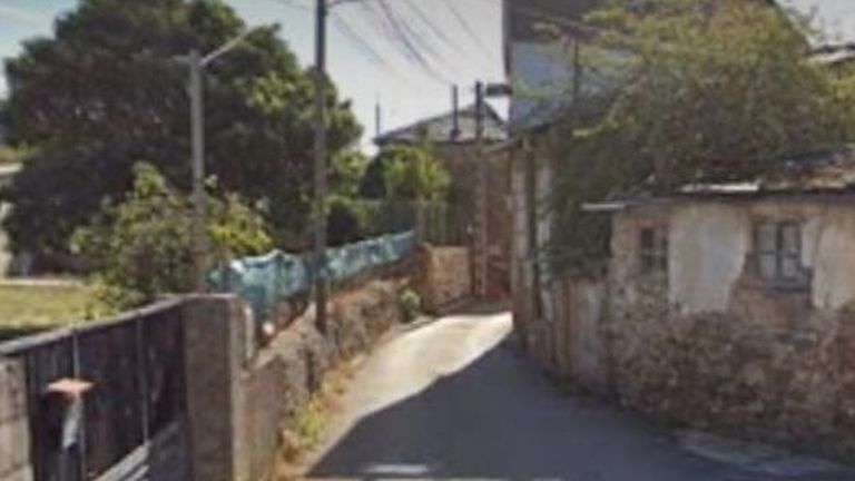 La carretera en Veigadecabo es estrecha.