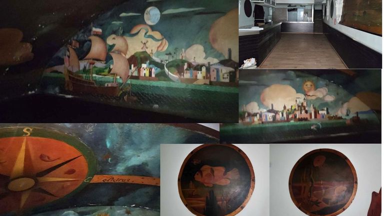 La Xunta estudia encapsular los murales de Urbano Lugrís para protegerlos de filtraciones