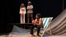 Un momento da representación da obra «O charco de Ulises» polo Centro Dramático Galego