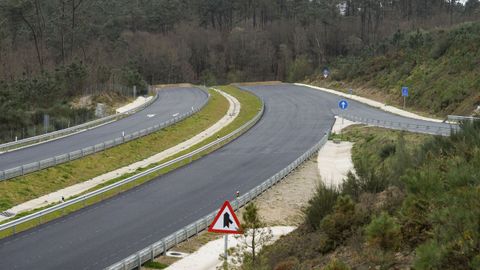 Tramo de la autovía A-56 (Ourense-Lugo) construido entre A Barrela y San Martiño.
